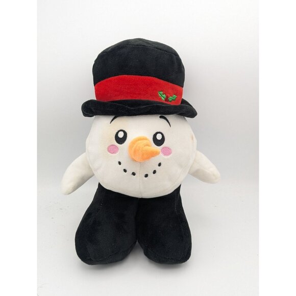 Kellytoy Other - Vintage KellyToy Smiling Snowman Black Hat Sugar Loaf Stuffed Toy 10"